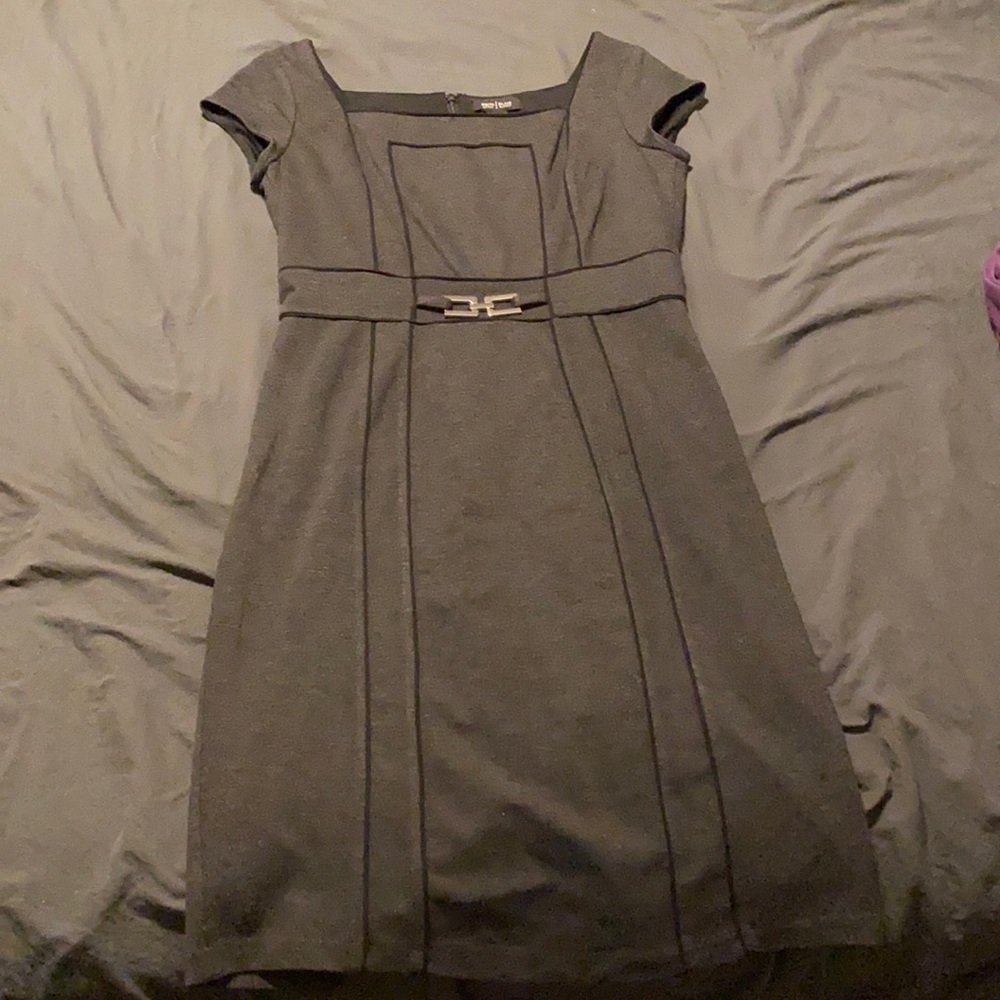 Charcoal Grey Dress White House black market.